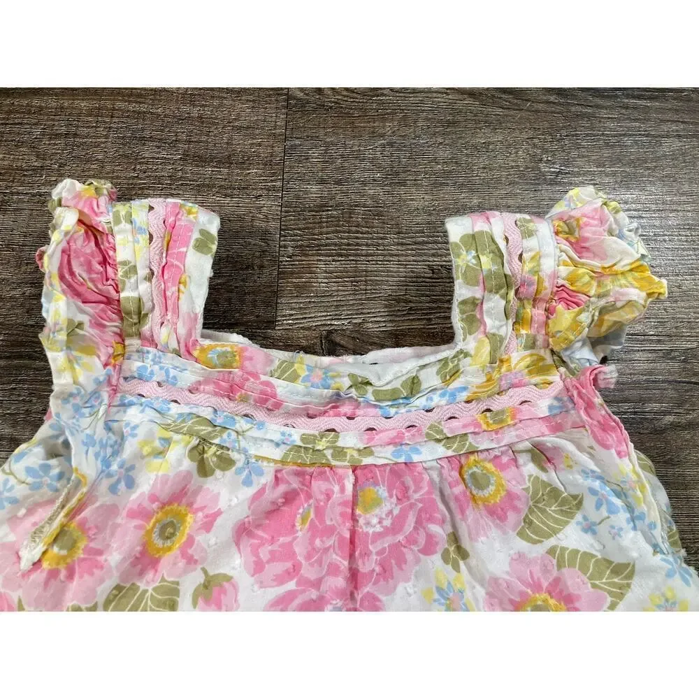 Cynthia Rowley Girls Floral Dress And Purse Set Spring Easter Size 24 Months - Picture 2 of 14